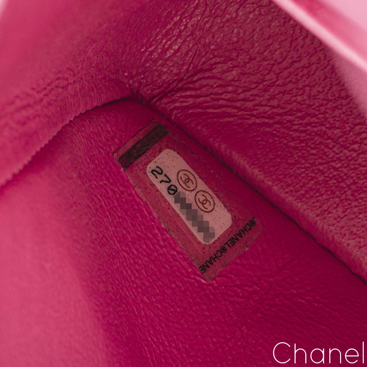 Chanel Fuchsia Pink Lambskin Classic Small Flap Bag | Rich Diamonds